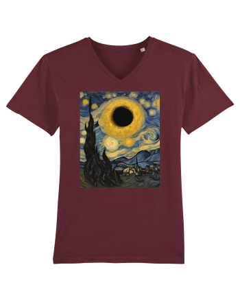 Stary Night Solar Eclipse  Burgundy