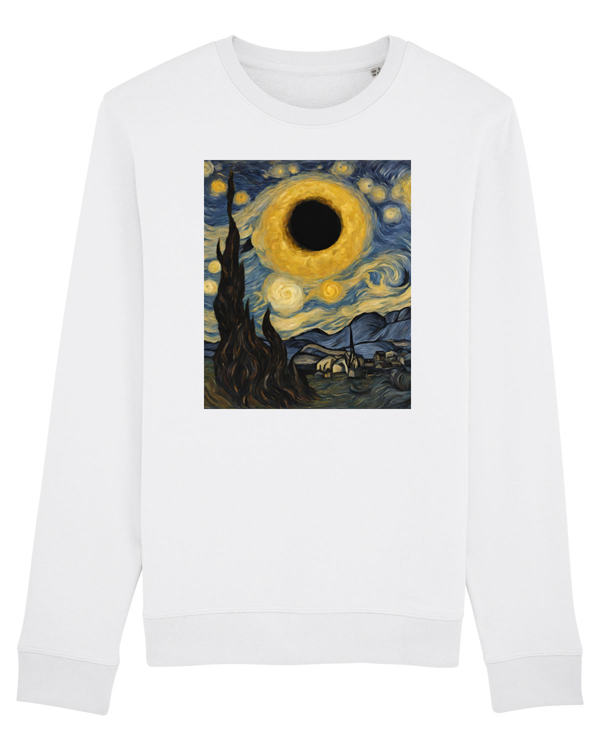 Bluză mânecă lungă Unisex Rise White