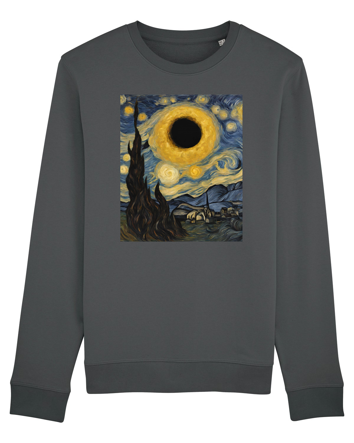 Bluză mânecă lungă Unisex Rise Anthracite
