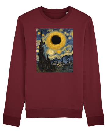 Stary Night Solar Eclipse  Burgundy