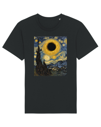 Stary Night Solar Eclipse  Black