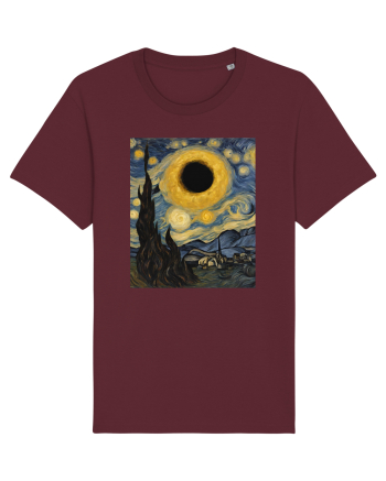 Stary Night Solar Eclipse  Burgundy