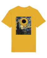 Stary Night Solar Eclipse  Tricou mânecă scurtă Unisex Rocker