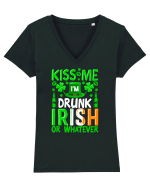 Kiss me I'm drunk irish or whatever Tricou mânecă scurtă guler V Damă Evoker