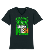 Kiss me I'm drunk irish or whatever Tricou mânecă scurtă guler V Bărbat Presenter