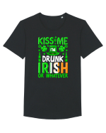 Kiss me I'm drunk irish or whatever Tricou mânecă scurtă guler larg Bărbat Skater