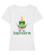 Lepricorn Tricou mânecă scurtă guler larg fitted Damă Expresser