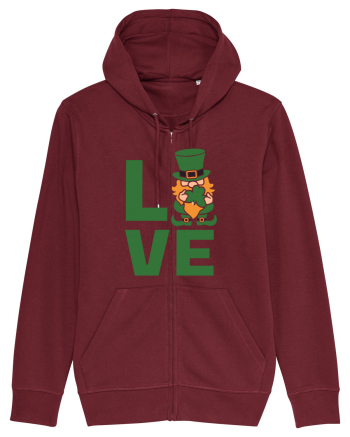 Love  Leprechaun Burgundy