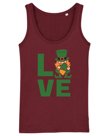 Love  Leprechaun Burgundy
