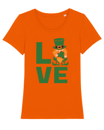 Love  Leprechaun Bright Orange