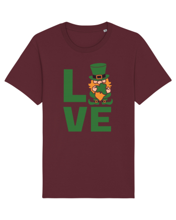 Love  Leprechaun Burgundy