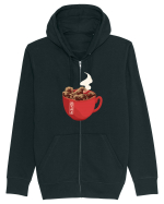 Coffee Wave Hanorac cu fermoar Unisex Connector