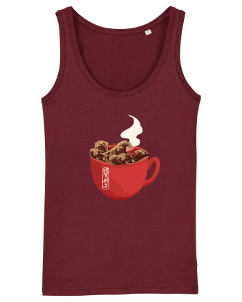 Coffee Wave Burgundy