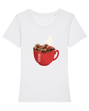Coffee Wave White
