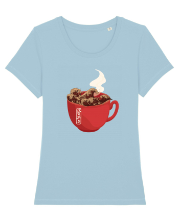 Coffee Wave Sky Blue