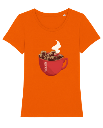 Coffee Wave Bright Orange