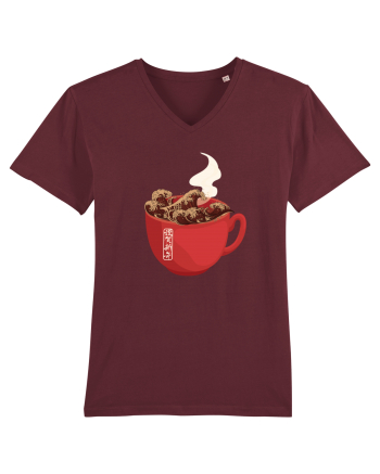 Coffee Wave Burgundy