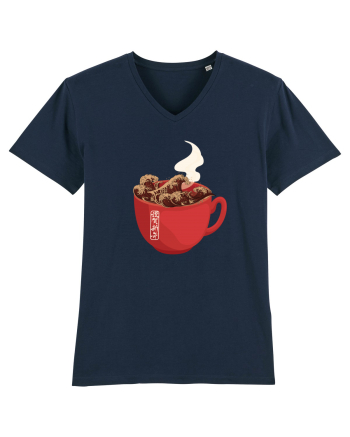 Coffee Wave French Navy
