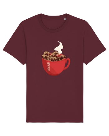 Coffee Wave Burgundy