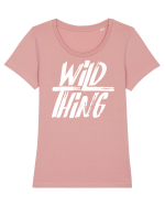 Wild Thing Tricou mânecă scurtă guler larg fitted Damă Expresser