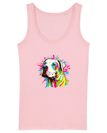 Dogo Argentino Pop Art Cotton Pink