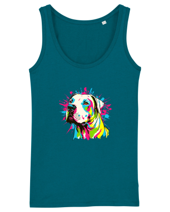 Dogo Argentino Pop Art Ocean Depth