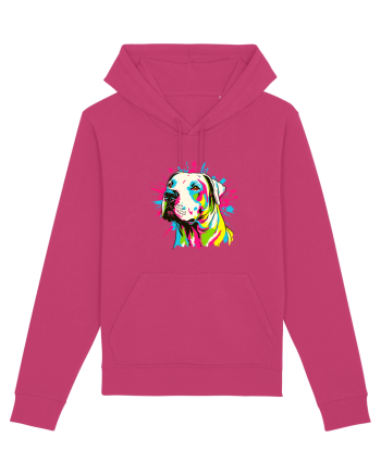 Dogo Argentino Pop Art Raspberry
