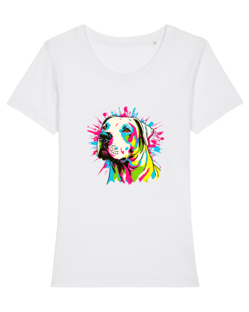 Dogo Argentino Pop Art White