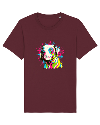 Dogo Argentino Pop Art Burgundy