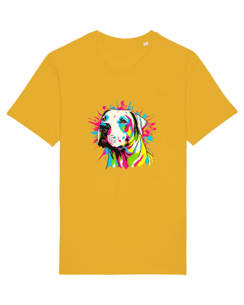 Dogo Argentino Pop Art Spectra Yellow