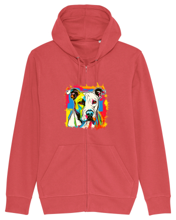Dogo Argentino Pop Art Carmine Red