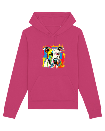 Dogo Argentino Pop Art Raspberry
