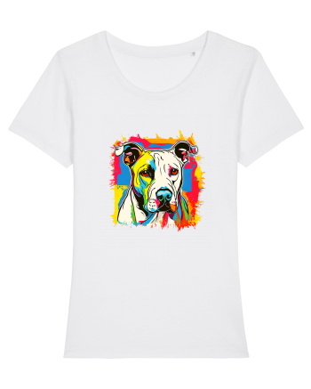 Dogo Argentino Pop Art White