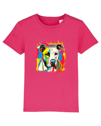 Dogo Argentino Pop Art Raspberry
