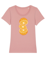 Sliced Sun Tricou mânecă scurtă guler larg fitted Damă Expresser