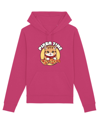 Cute kawaii cat eating pizza Raspberry