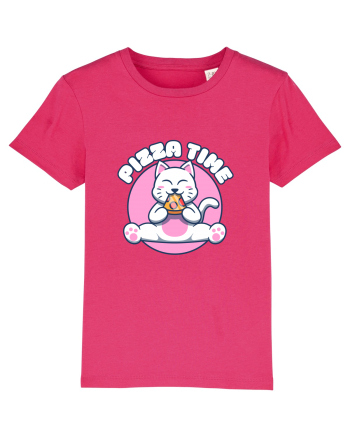 Cute kawaii cat eating pizza Raspberry