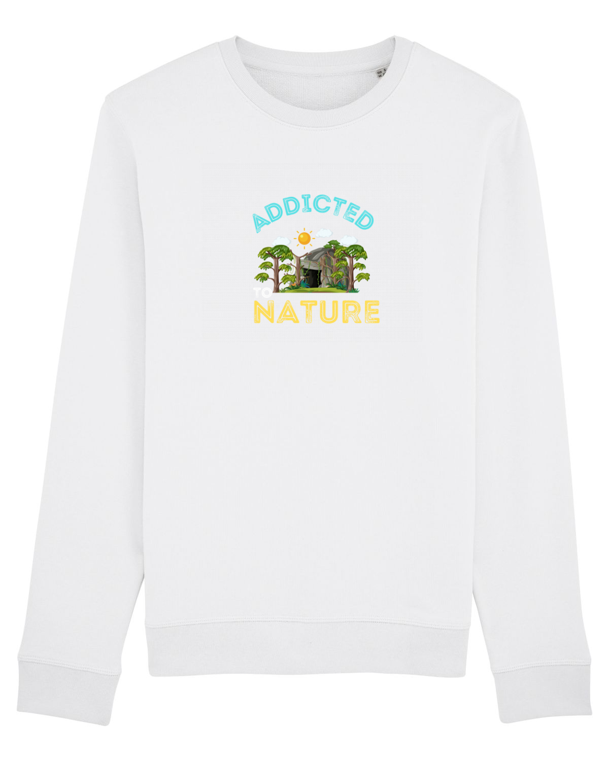 Bluză mânecă lungă Unisex Rise White