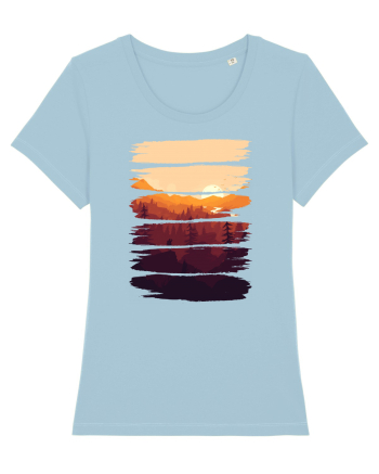Beyond the mountains Sky Blue