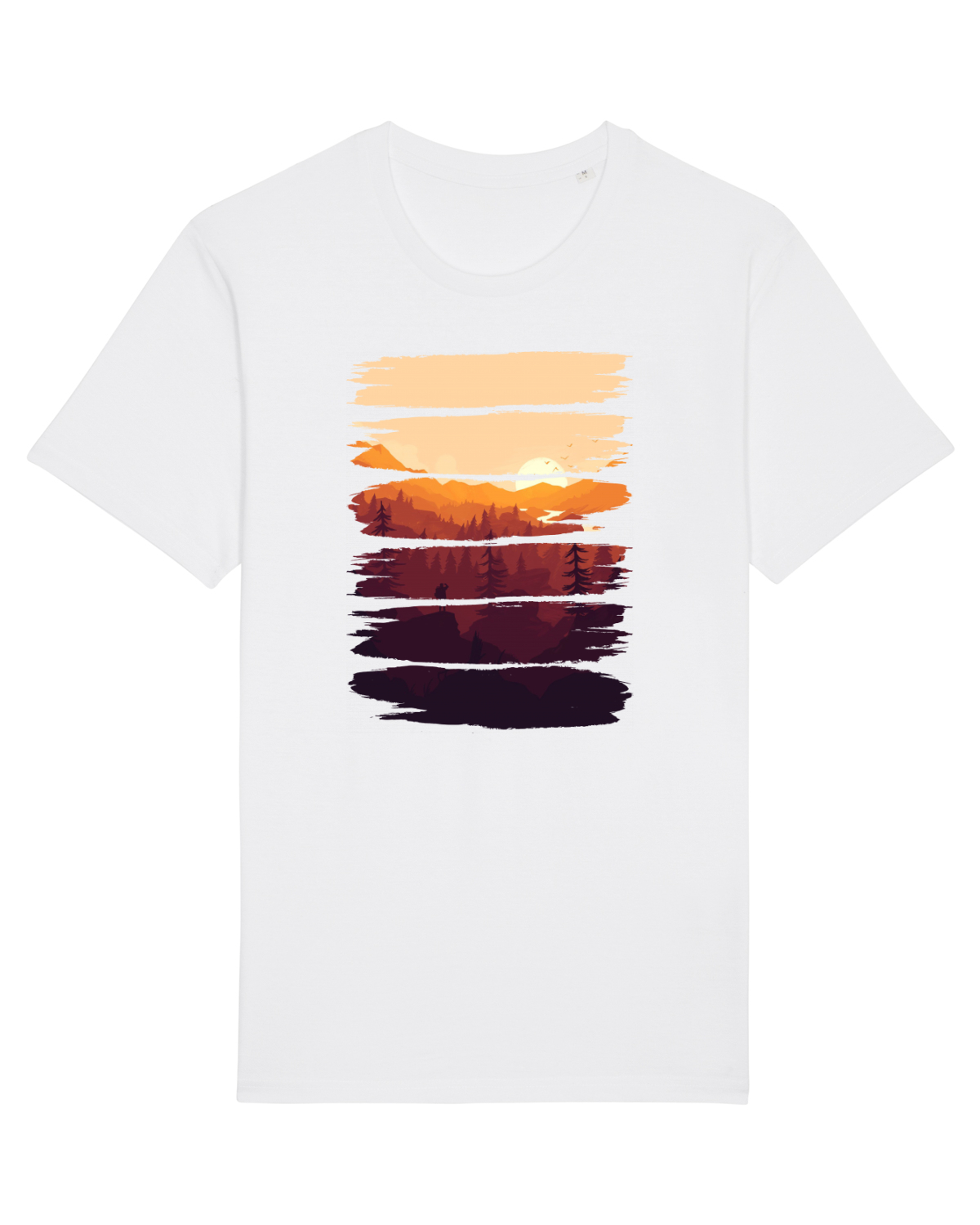 Tricou mânecă scurtă Unisex Rocker White
