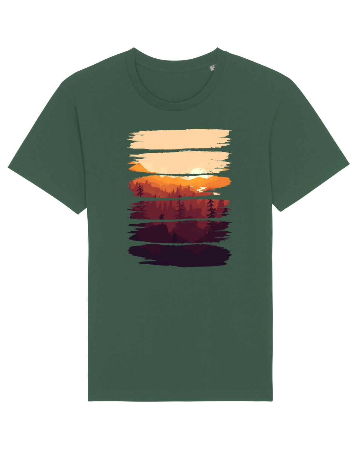 Tricou mânecă scurtă Unisex Rocker Bottle Green