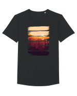 Beyond the mountains Tricou mânecă scurtă guler larg Bărbat Skater