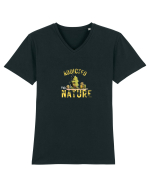 Addicted To Nature Tricou mânecă scurtă guler V Bărbat Presenter