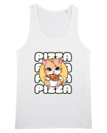 Cute kawaii cat eating pizza Maiou Bărbat Runs