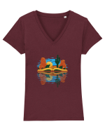 Nature And books Tricou mânecă scurtă guler V Damă Evoker
