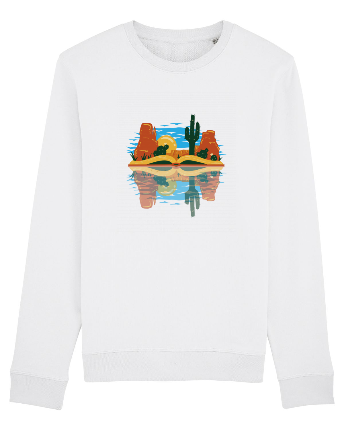 Bluză mânecă lungă Unisex Rise White