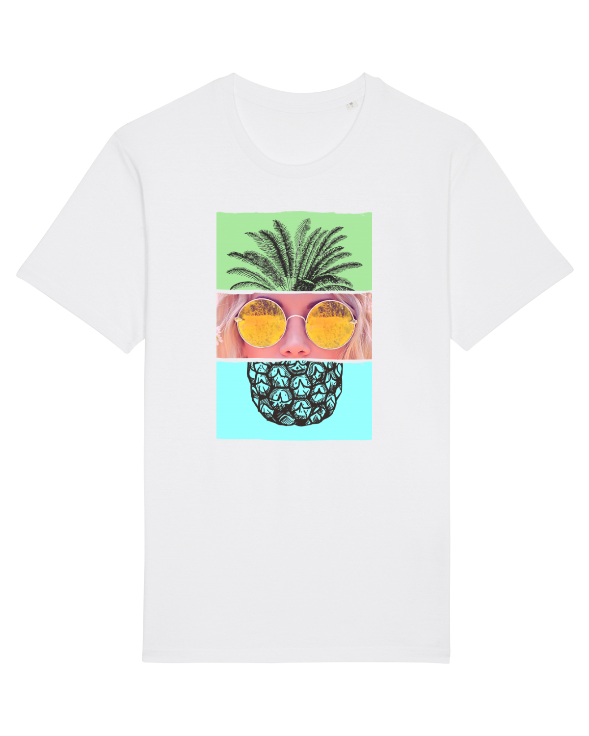 Tricou mânecă scurtă Unisex Rocker White