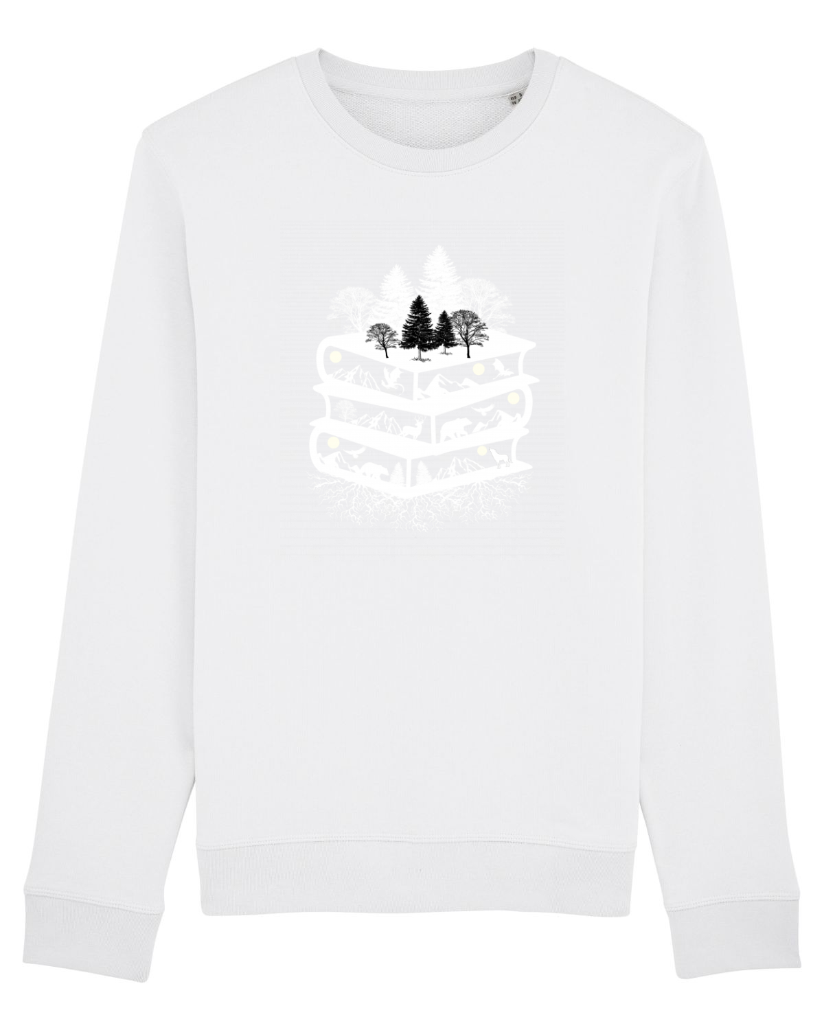 Bluză mânecă lungă Unisex Rise White