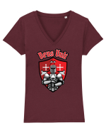 Deus Vult Tricou mânecă scurtă guler V Damă Evoker