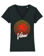 Vibes Tricou mânecă scurtă guler V Damă Evoker